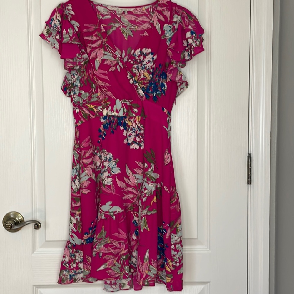 Rachel Roy Pink Floral Dress Size 0 in Excellent Used Condition